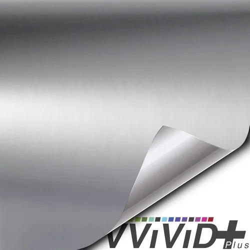 Miniatura 2 de VViViD+ Rollo de vinilo adhesivo satinado semibrillante blanco de aluminio premium (1 pie x 5 pies)