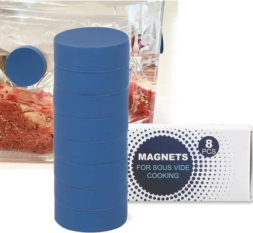 TonGass Paquete de 8 pesas magnéticas Sous Vide que funcionan en todas las máquinas Sous Vide, imanes recubiertos de silicona para mantener las