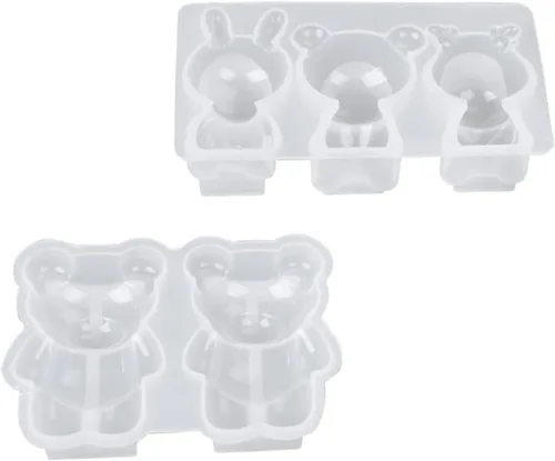 Miniatura 9 de Ciieeo Molde de silicona para muñeca, molde de conejo, molde de pastel de conejo, molde de silicona para resina, moldes de chocolate, moldes
