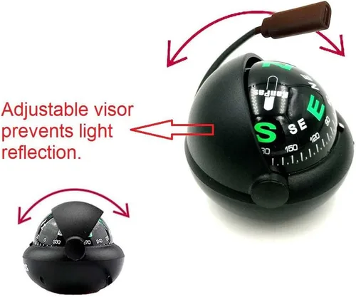Miniatura 3 de KanPas Bola de brújula automotriz para coche o barco