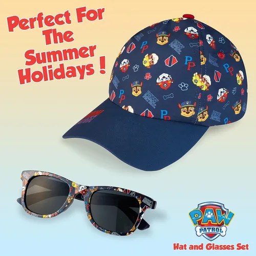 Miniatura 4 de Paw Patrol Gorra de béisbol y gafas de sol para niños, sombrero de sol para niños y gafas de sol UV400 para niños
