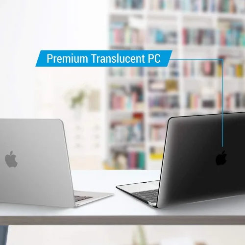 Miniatura 3 de IBENZER Compatible con MacBook de 12 pulgadas, carcasa rígida para Mac de 12 pulgadas con pantalla Retina modelo A1534 2020 2019 2018 2017 2016 Negro