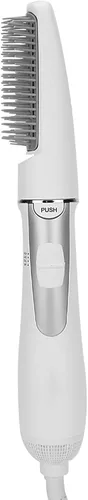 Herramienta de peinado eléctrica 2 en 1 para secador de pelo, cepillo secador de pelo con peine de burlas, alisador de cabello ajustable de 3