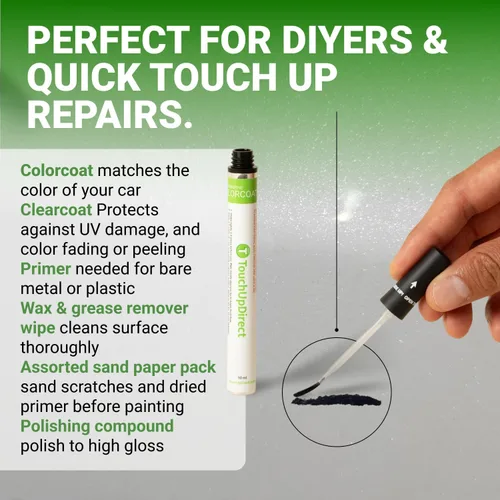 Miniatura 47 de TouchUpDirect 300 Alpine White III - Aerosol de pintura de retoque compatible con BMW Exact Match - Kit esencial