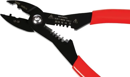 Miniatura 3 de VCT - Pelacables compacto 4 en 1, multiusos, alicates para electricistas, cortador y agarre, herramienta de servicio de cables de 12-20 AWG