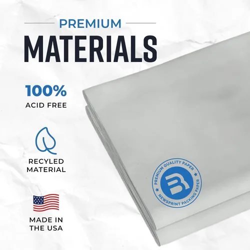 Miniatura 3 de Bryco Goods Hojas de papel de embalaje de papel de periódico para mudanzas, 1.5 libras, 50 hojas de papel de periódico, envoltura y protección