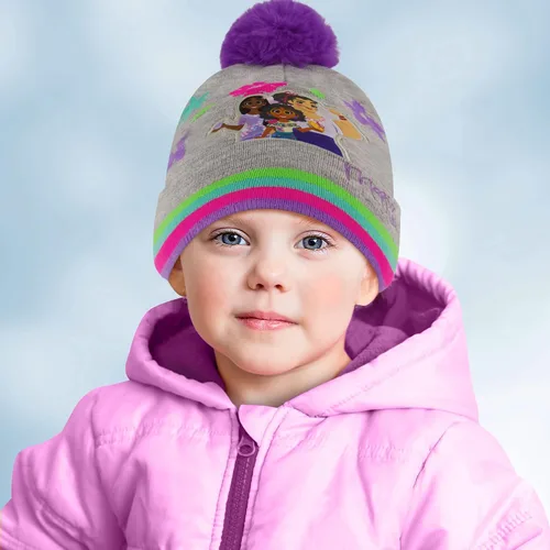 Miniatura 2 de Disney Conjunto de gorro y guantes de invierno para niñas de 2 a 4 años o sombrero Encanto y guantes para niños de 4 a 7 años