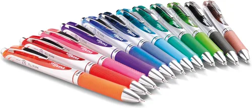 Miniatura 2 de Pentel EnerGel RTX - Bolígrafo de gel líquido retráctil (¹/₃₂ pulgadas), línea mediana, tintas de colores surtidos, 12 unidades (BL77BP12M)