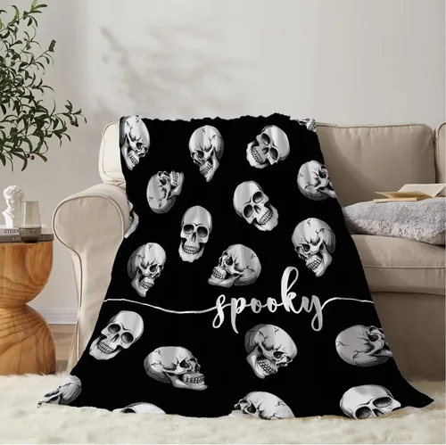 Miniatura 12 de YeeJu Manta de Halloween con diseño de calabaza y gato negro, manta de bebé pequeña para regazo, bebé, bebé, cuna, carriola, acogedora, suave