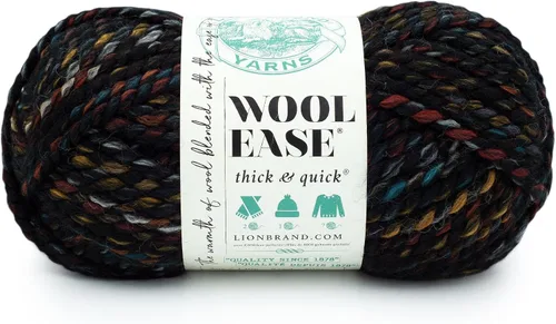 Miniatura 159 de Lion Brand Yarn - Ovillo de lana Wool-Ease Thick & Quick color fuerza aérea
