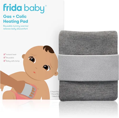 Frida Baby Almohadilla térmica de gas + cólicos para aliviar el vientre natural | Calor suave para relajar + calmar el vientre | Calentador