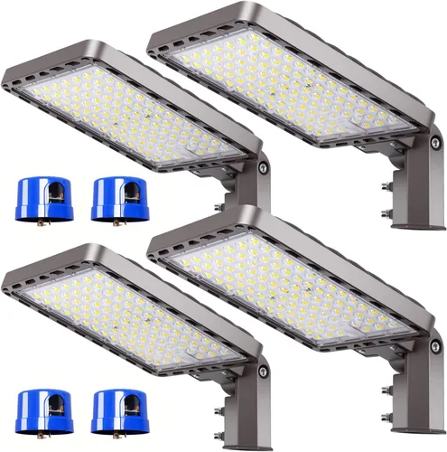 Miniatura 16 de Luz LED de estacionamiento de 150 W, montaje de muñón del atardecer al amanecer, 5000 K, área comercial, seguridad LED, luces de estacionamiento al
