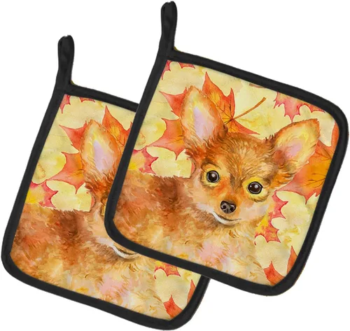 Miniatura 127 de Caroline's Treasures BB9655PTHD - Juego de soportes para ollas de cocina resistentes al calor, almohadillas calientes para horno, 7 1/2 x 7 1/2