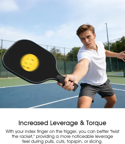 Miniatura 3 de JISHAHS Inserto de agarre para mango de paleta de pickleball, reposapiés ergonómico para un mejor control y agarre consistente, se adapta a