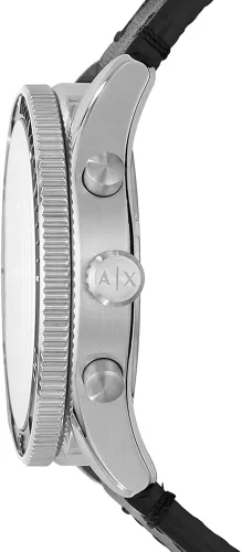 Miniatura 3 de AX ARMANI EXCHANGE - Reloj de cuero para hombre, color negro (modelo AX1817), Negro -, Cronógrafo