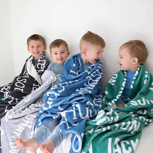 Miniatura 11 de Manta de bebé personalizada con nombre para niños, manta personalizada con monograma para niños, manta de bebé suave y acogedora, regalo Familia