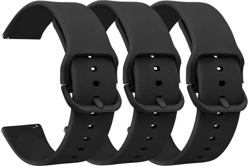 Correas de reloj de silicona de liberación rápida de 20 mm y 22 mm, correa de reloj deportiva suave de reemplazo para mujeres y hombres