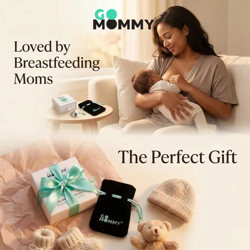 Miniatura 9 de Go Mommy - Copas de lactancia de plata de ley 925 sólida, talla XL, fundas para pezones para lactancia, protectores de pezones para recién nacidos