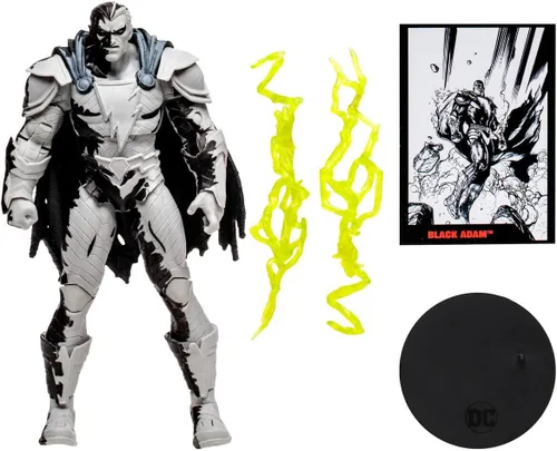 Miniatura 6 de McFarlane Direct Page Punchers 15894 - Figura de acción y cómic Black Adam (variante de arte lineal, 7.1 in)