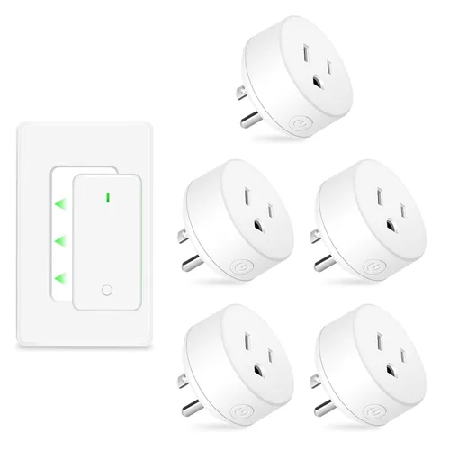Miniatura 21 de NineLeaf Interruptor de salida remoto inalámbrico, interruptor de lámpara remoto, interruptor decorativo de enchufe de luz de encendido y apagado