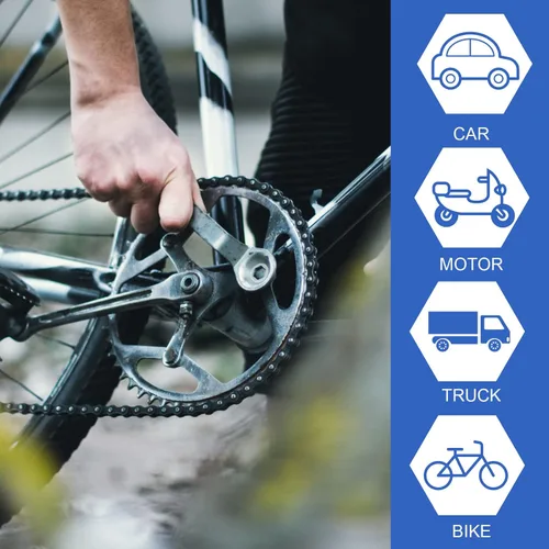 Miniatura 6 de Savita Kit de bicicleta con núcleo de válvula, núcleo de válvula de acero inoxidable para neumáticos, herramienta de extracción de núcleos