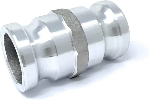 Gloxco Adaptador de aluminio tipo AA de leva y carrete de ranura, 2" Camlock macho x 2" Camlock macho (CAM-20-AA-AL)