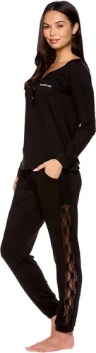 Miniatura 2 de bebe Conjunto de pijama para mujer con bolsillos, camisa de manga larga y pantalones de pijama
