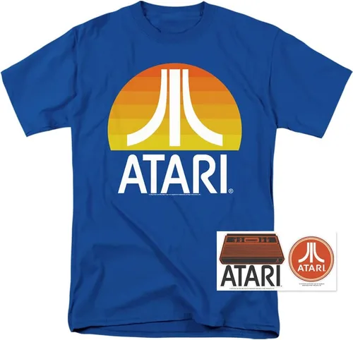 Miniatura 2 de Popfunk Clásico Atari Video Game Retro Logo Vintage Gaming Console T Shirt & Stickers
