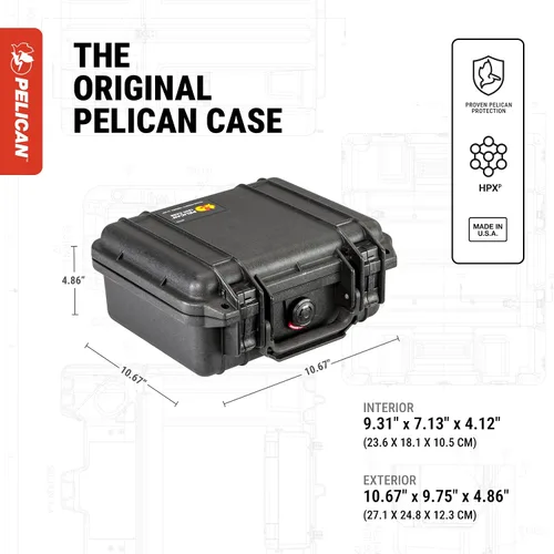 Miniatura 2 de Estuche con espuma (negro) Pelican 1200