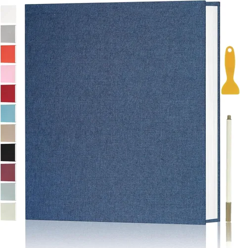 Miniatura 12 de Álbum de fotos autoadhesivas para fotos de 4 x 6, 5 x 7, 8 x 10 pulgadas, álbumes de fotos magnéticos con páginas adhesivas, libros con un bolígrafo