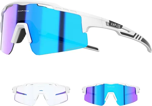 Miniatura 12 de KAPVOE Gafas de sol de ciclismo fotocromáticas para bicicleta de montaña, transparentes, MTB en bicicleta, equitación, béisbol, correr, golf, para 01