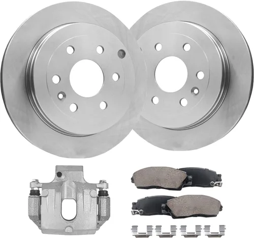 Miniatura 60 de Detroit Axle - 4 rotores de freno para Ford 2012 2013 2014 F-150 Lobo, repuesto de rotores de freno de disco: rotor delantero de 13.78 pulgadas