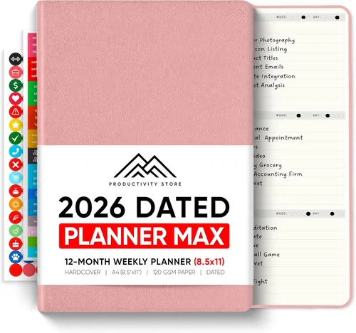 Miniatura 31 de Sin fecha, Agenda 2026, 8.5" x 11" - La Agenda de Productividad #1 para Lograr Tus Objetivos 2026 - Agenda 2026-2027 por PRODUCTIVITY STORE