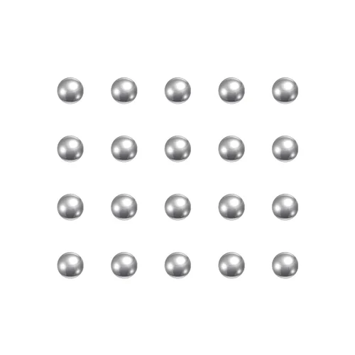 Miniatura 12 de uxcell 30 bolas de rodamiento de acero cromado de 0.079 in de precisión G5