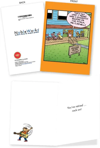 Miniatura 2 de NobleWorks As you retire - 3 divertidas tarjetas de felicitación de jubilación con sobre - Celebrando un nuevo capítulo en la vida C6875RTG-C3x1
