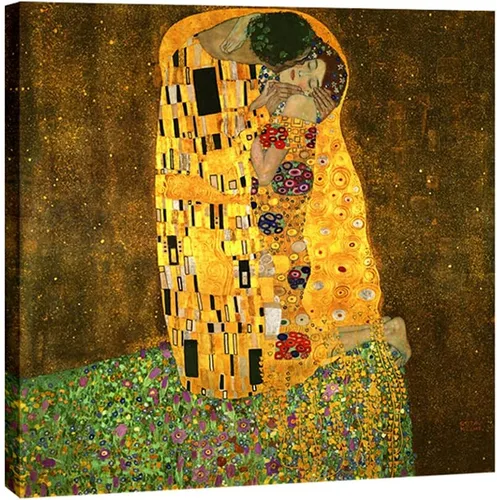 Miniatura 10 de Wieco Art El beso de Gustav Klimt famosas reproducciones de pinturas al óleo envueltas en galería de arte en lienzo para pared de sala de estar