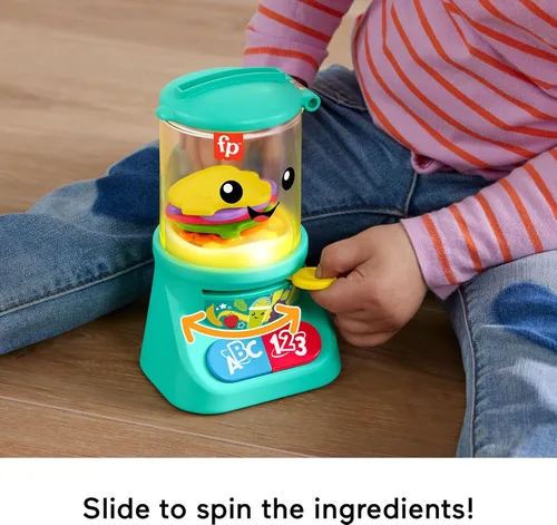 Miniatura 5 de Fisher-Price Laugh & Learn - Juguetes para bebés y niños pequeños, licuadora de batidos de conteo y colores con música y luces para niños de 9+ meses
