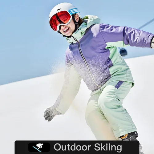 Miniatura 7 de Gafas de esquí para niños, gafas de esquí de nieve para niños, jóvenes, adolescentes, niños y niñas de 5 a 14 años 03.white con lente plateada