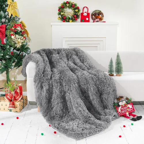 Miniatura 8 de Cottonblue - Manta de sherpa con peso, 12 y 15 libras, manta invernal reversible de piel sintética, de lujo, muy suave, ideal para un mejor sueño