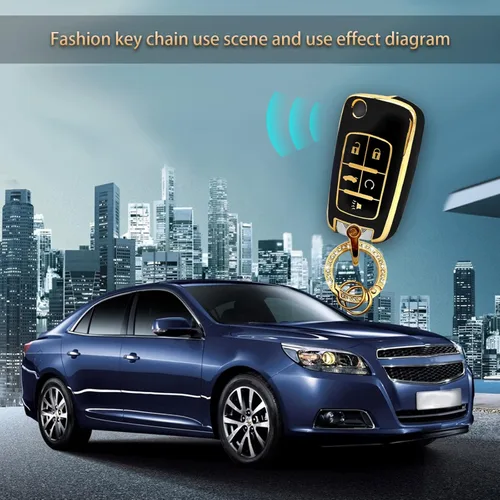 Miniatura 7 de Vrasly Compatible con funda para llavero Chevy con cordón para llavero