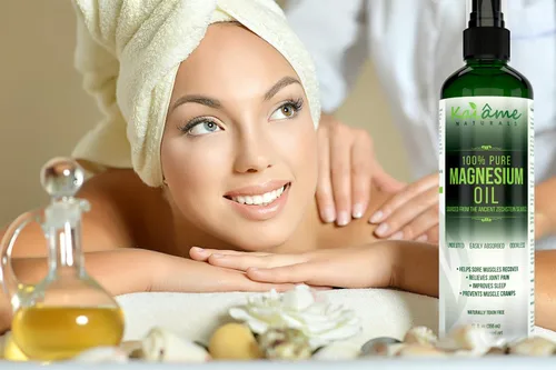 Miniatura 4 de Magnesio Aceite spray grande 12 oz sin diluir Incluye botella spray tamaño de viaje 100% puro y orgánico obtenido de la antigua Zechstein