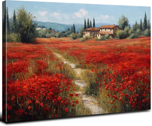 Miniatura 29 de Arte de pared abstracto de flores blancas azules y doradas, decoración de pared azul marino y dorado, marmoleado de flores silvestres