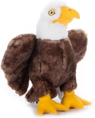 The Petting Zoo Peluche de águila calva, regalos para niños, animales de vida silvestre Earth Keeperz, juguete de peluche de águila calva marrón de