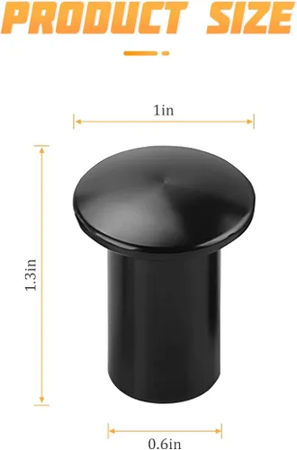 Miniatura 2 de AICEL Botón de Deriva con Perilla Giratoria, 2 Piezas Cubierta de Emergencia para Mango de Freno de Mano E-Brake, Botón de Bloqueo de Perilla