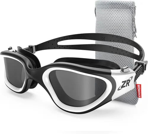 ZIONOR G1 - Gafas de natación polarizadas unisex para mujeres adultas, antiniebla, 100% anti UV, gafas de buceo A3 (polarizado + humo)