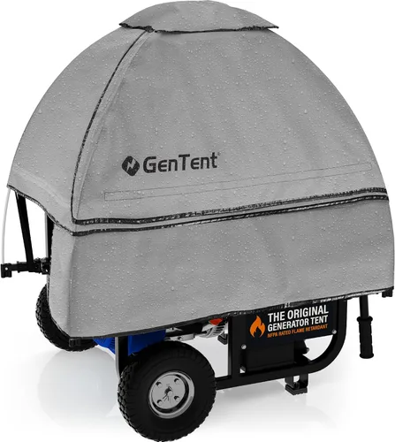 Miniatura 9 de GenTent Funda de funcionamiento del generador - Kit universal (extremo, color tostado) - para generadores portátiles de marco abierto