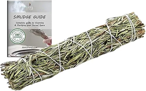 Miniatura 11 de Soul Sticks Paquete de 1 barra de manchas de salvia negra, 9 pulgadas, bendición de la casa de salvia floral, limpia la casa y la energía negativa