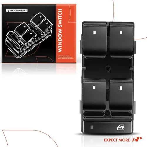 Miniatura 8 de A-Premium Interruptor de ventana Power Master del lado del conductor compatible con Chevy Traverse 2009-2017, Silverado 1500 2007-2013, HHR y GMC