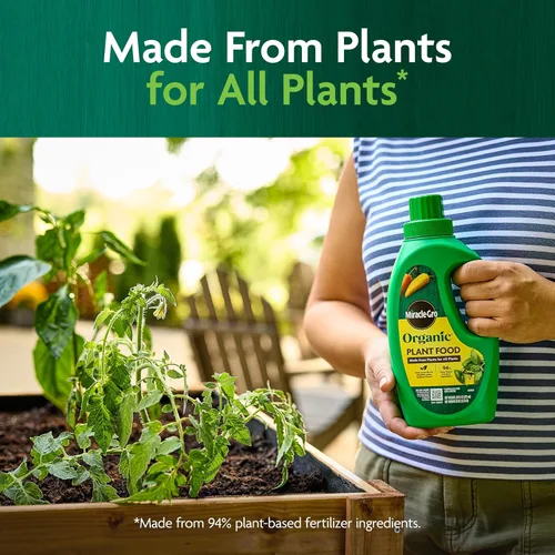 Miniatura 3 de Miracle-Gro Alimento orgánico para plantas, uso con plantas de interior o exterior, fertilizante líquido orgánico para contenedores y jardines