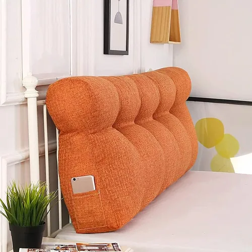 Miniatura 12 de Almohada lumbar rectangular perfecta, almohada grande para cabecero, soporte de posicionamiento de cama, cojín de cabecera de lectura para cama